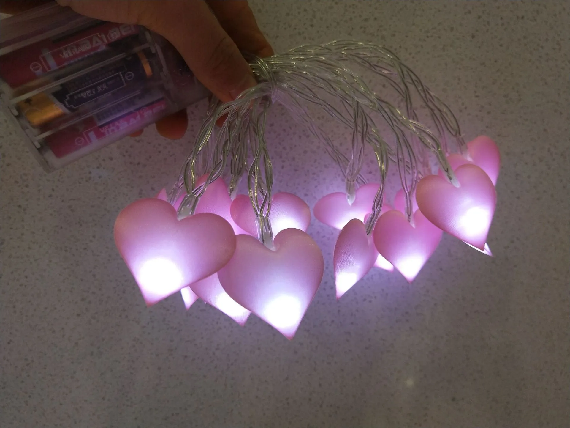 3 m 20 LED Peach Tree Heart Strings Wedding Christmas Party Festival Decoration Colored Lights Girl Heart