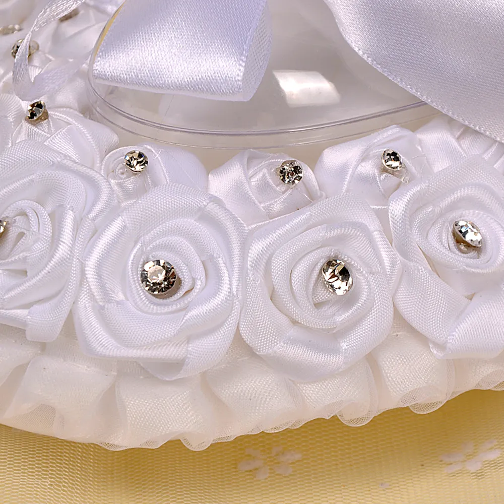 FEIS hele ring kussen polyester roos ring hartvormige ringdoos bruiloft benodigdheden bruiloft accessoires5562783
