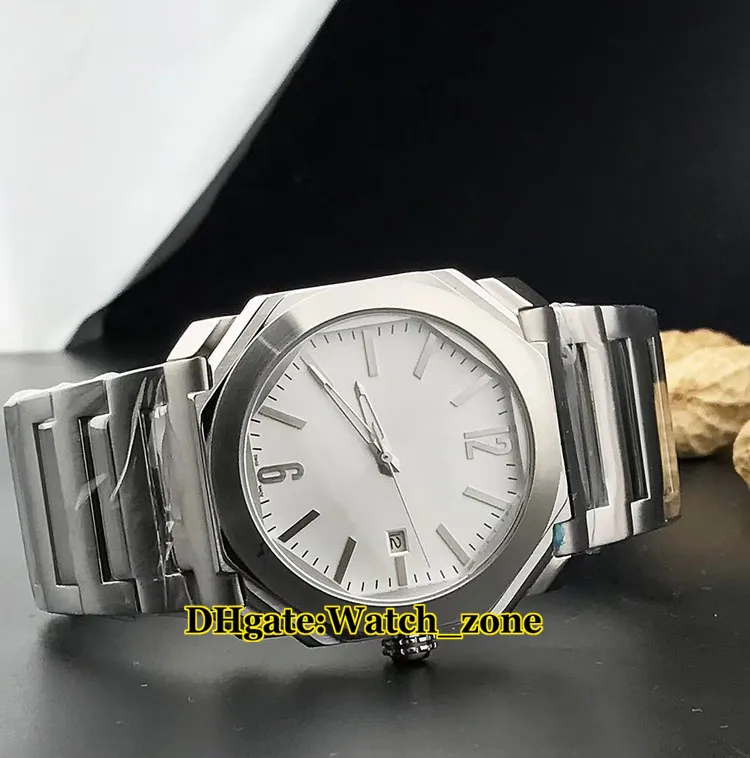 Yüksek Kalite 42mm Octo Solotempo 102105 Koyu Mavi Dial Asya 2813 Otomatik Erkek İzle Paslanmaz Çelik Band Gents Saatı