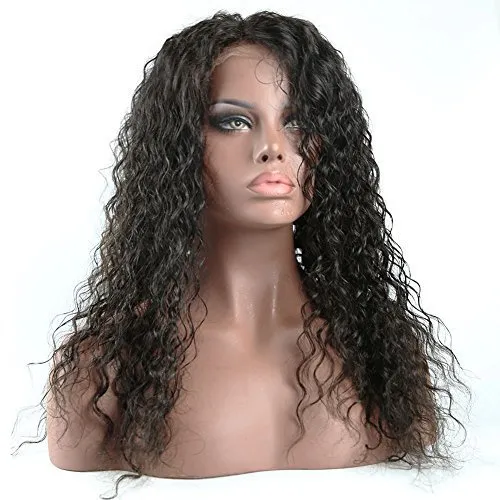 Brasiliansk Kinky Curly Lace Front Human Hair Wigs Front Lace Pärlor med Baby Hair Pre Plocked Natural Hairline 150% 360 Lace Wig