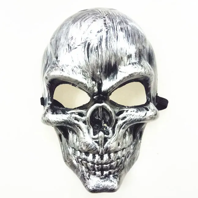 Full Face Skull PVC Zombie Skeleton Mask 4 Färger Halloween Costume Masquerade Party Cosplay Mask Decoration