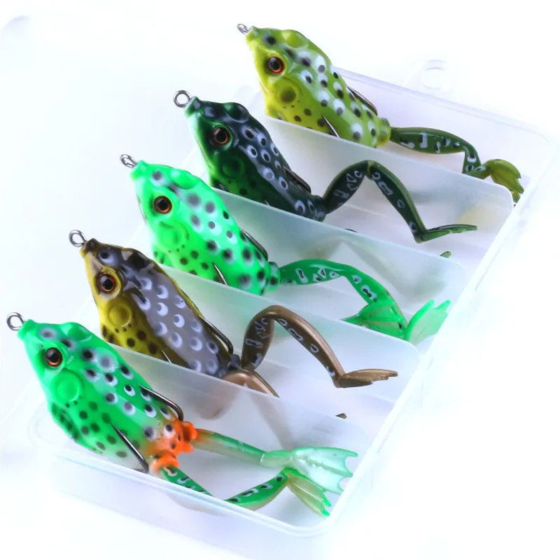 New Simulation Rubber Frog Target Snakehead Baits 5.5cm 15.5g