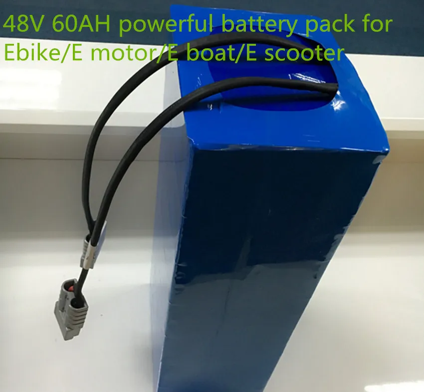 48V 60AH 3000W 48V Elektrofahrradbatterie BaFang Motor 3000W verwendet 18650 Zellen mit 50A BMS und 5A Ladegerät Li-Ion Scooter Akku