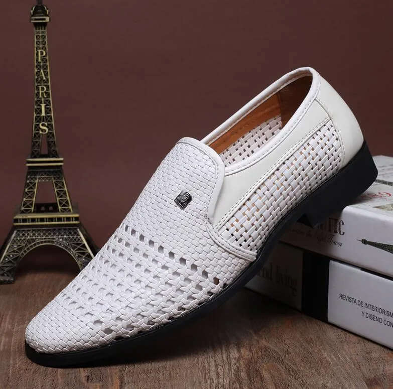 Scarpe Bianche Da Uomo Estate Scarpe Zapatillas Hombre In Pelle Di
