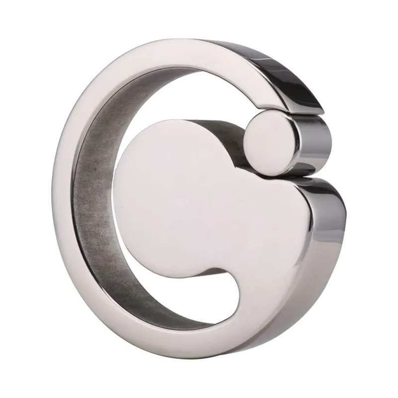 New 304 Stainless Steel Ball Stretcher Pendant Bondage Cock Ring Groove Design Scrotum Rings,Metal Penis Ring Sex Toys For Men Y1892804