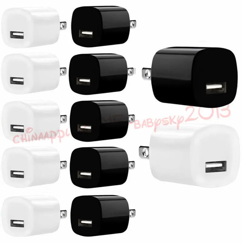 5V 1A US AC Home Travel Wall Charger Power Adapter Plug voor iPhone 7 8 12 13 14 Samsung Galaxy S6 S7 Edge S8 S10 HTC Android Telefoon mp3