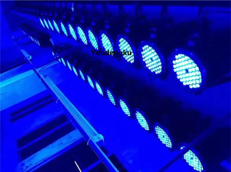 54 * 3W المصابيح الصوتيات LED المرحلة مصباح في الهواء الطلق LED PAR 64 TRI RGB LED DMX PAR