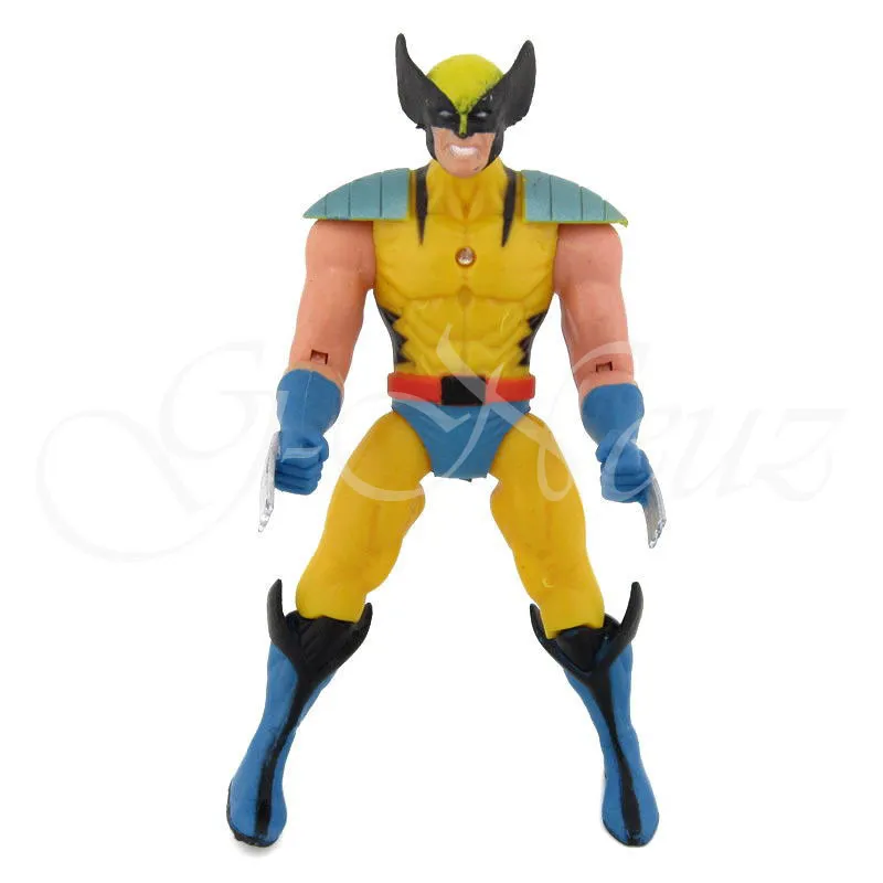 / Avengers Figuras de Ação Capitão América Spiderman Thor Hulk Bat Man X-Man Wolverine Super Heros saco de OPP 9-10CM Super Mulher ironman