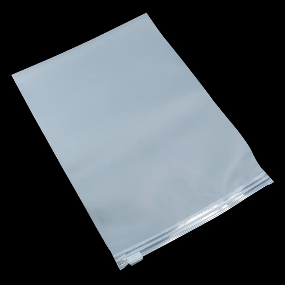 Clear Matte Zip lock Plastic Packing Bags for Clothes Underwear Storage  Reusable