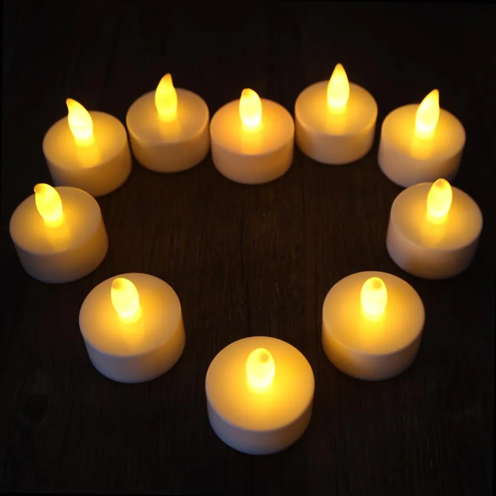MOZC Candele LED Senza Fiamma Ricaricabili Con Telecomando | Set 3 Candele In Vetro Grigio, Timer E 200h Di Durata, Effetto Fiamma Realistico - 3