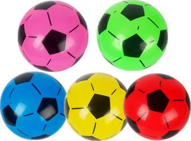 Venta al por mayor, regalo para niños, fútbol, 9 pulgadas, 22 cm, pvc, pelota de fútbol inflable, pelotas para golpear, pelota de juguete para niños al aire libre