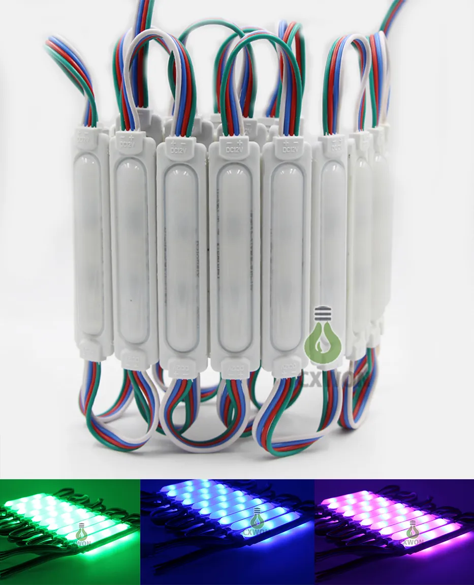 RGB LEDモジュール高ルーメン防水12V広告フルカラー5050 5730 SMD 2W LEDモジュール150LM LEDバックライトチャーナー文字のためのバックライト