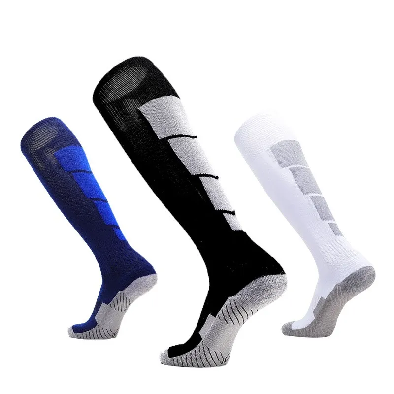 Chaussettes de Football de sport professionnel pour adultes, chaussettes de cyclisme, de course à pied, longues, hautes, respirantes, à séchage rapide, pour hommes et femmes, nouvelle collection