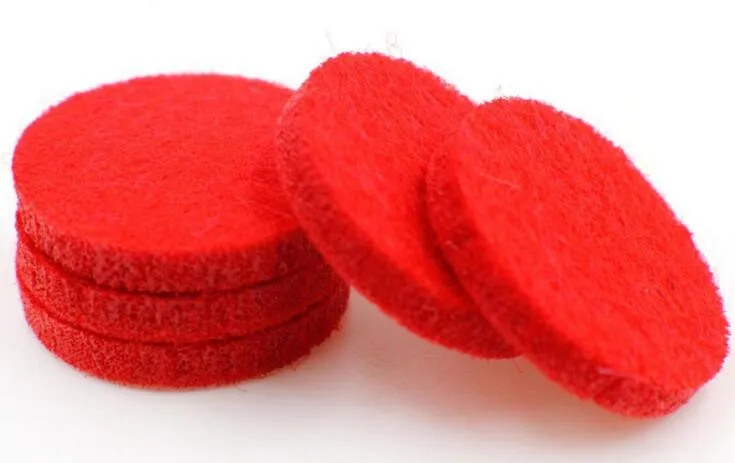 Mix Colors Aromatherapy Felt Cotton Pads Dia. 22.5mm Fit for 30mm Oil Diffuser Locket Vent Clip