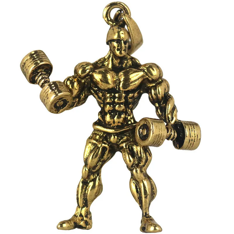 Dumbbell Pingente de Colar Homens de Aço Inoxidável Cadeia de Fitness Muscle Men Colar Europa e América Moda Novo Atacado