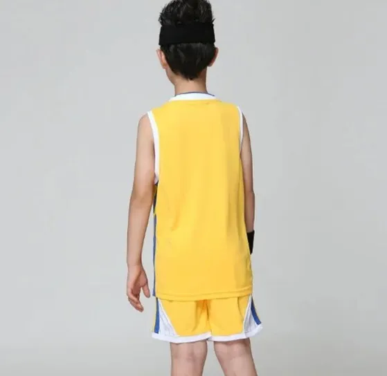 Children's Sports Clothing Sets Basketball Uniform Set School Students Sports Jersey and Shorts