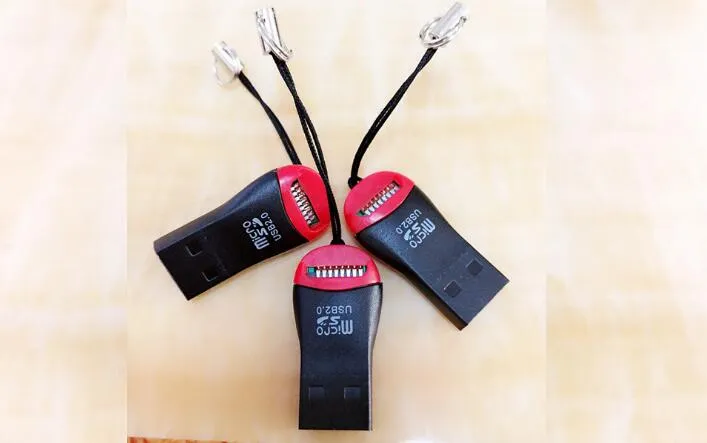 Whistle USB 20 TFlash Memory Card Reader TF -kaartlezer Micro SD -kaartlezer DHL FedEx 9301408