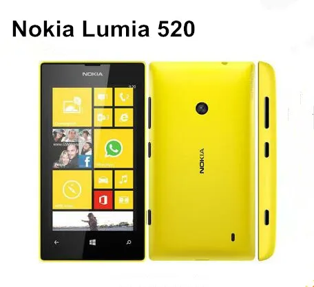 ОригинальныйLumia 520 Windows Dual Core 8 ГБ ROM 5MP GPS Wifi 4.0.