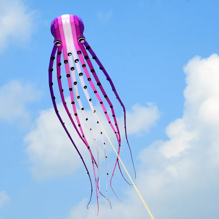 Freies Verschiffen !! 15m einzelne Linie Bremsung lila Parafoil Octopus POWER Sport Kite A ++.