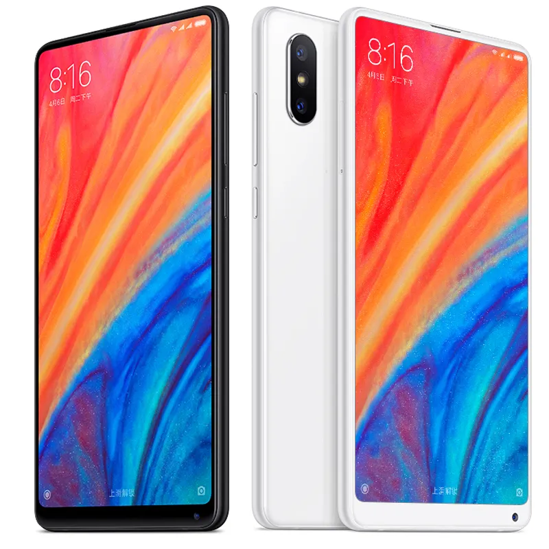 Оригинальный Xiaomi Mi Mix 2S 256 ГБ ROM 8 ГБ RAM Смарт-мобильный телефон Snapdragon 845 Octa Core Android 5,99 "Полноэкранный 12.0MP AI NFC Face ID отпечаток пальца 4G LTE сотовый телефон