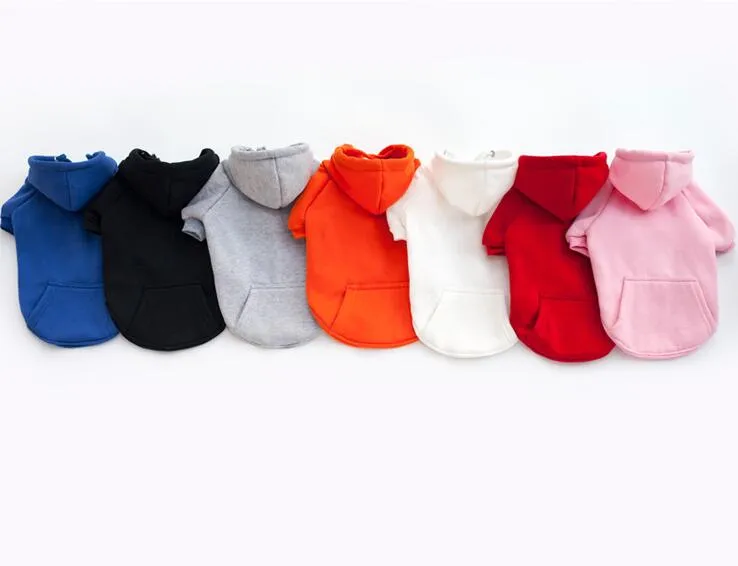 Casual Pet Sweatshirt hoodie hundrockkläder för små petkläderknappar valpprodukter för hösten vinter Fre5221049