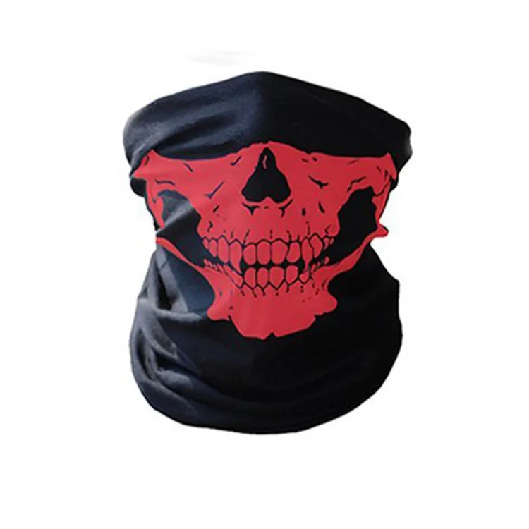 Outdoor Seamless Magic Skull Sciarpa Maschera il viso Sciarpa Ciclismo Maschere da equitazione Fazzoletto da collo caldo Maschere feste il viso all'aperto IB634