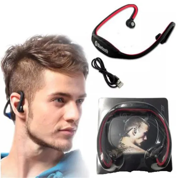 S9 Sport Wireless Bluetooth Earphone Headphones Headset för iPhone 6/5/4 Galaxy S5 / S4 / 3 IOS / Android med mikrofon