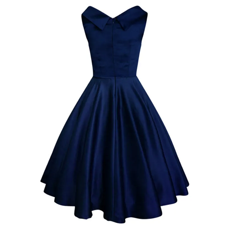 david dresses bridesmaid Ink blue Satin V-Neck Bridesmaid Dress Mermaid Floor-Length main image 0