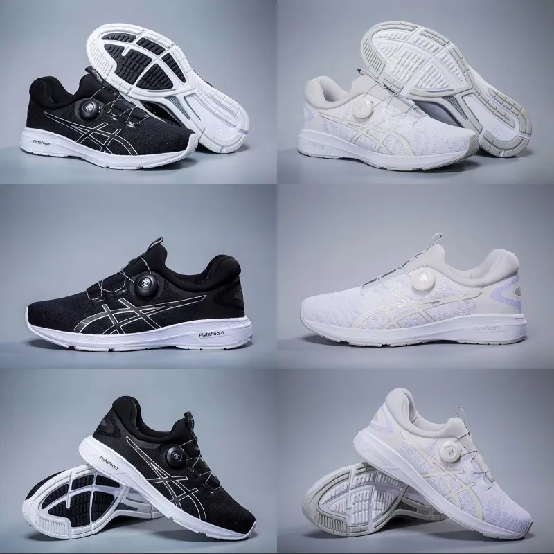 Asics Dynamis BOA topuzu tasarım T7D1N ile Otomatik pikap sistemi Hafif yarış hızı Mens Originals Koşu Ayakkabıları Boyutu 40-45