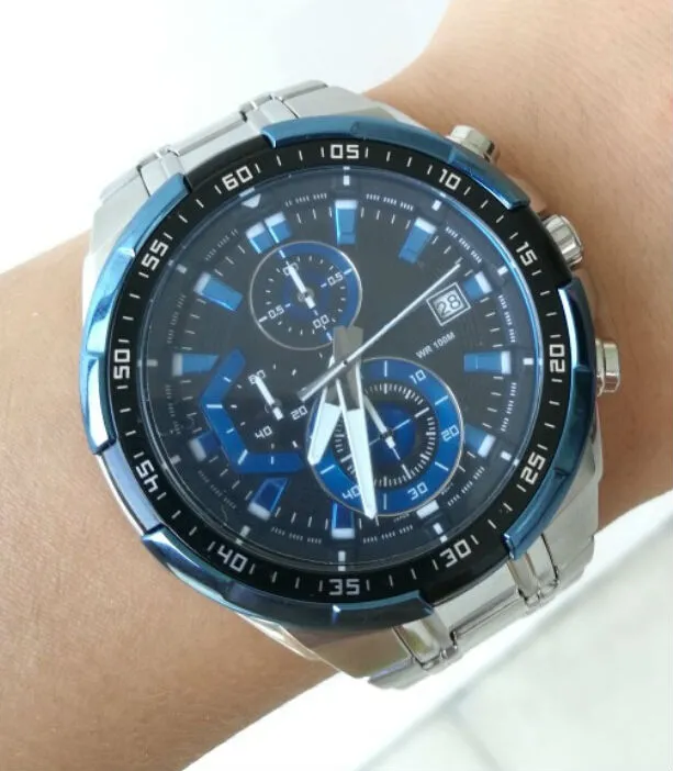 EF-539D 스포츠 남자 스포츠 무료 배송 손목 시계 야외에 대한 558d 패션 시계 석영 시계를보고