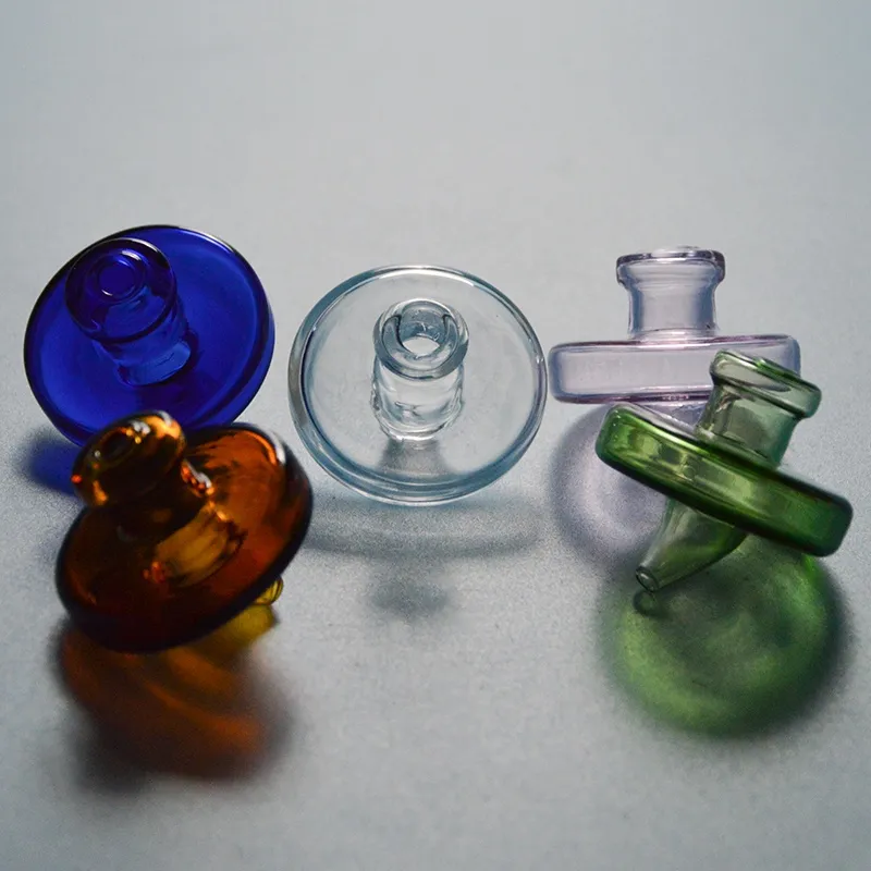 In Stock Carb Cap For Oil Rig Quartz Banger Colored Glass Carb Caps 35mm Cap For Banger Water Pipes Bong Accessories