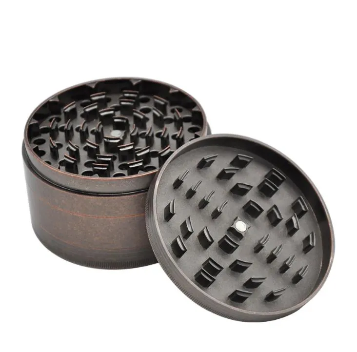 Diameter 100mm4 level extra large zinc alloy smoke grinder manual smoke cutter