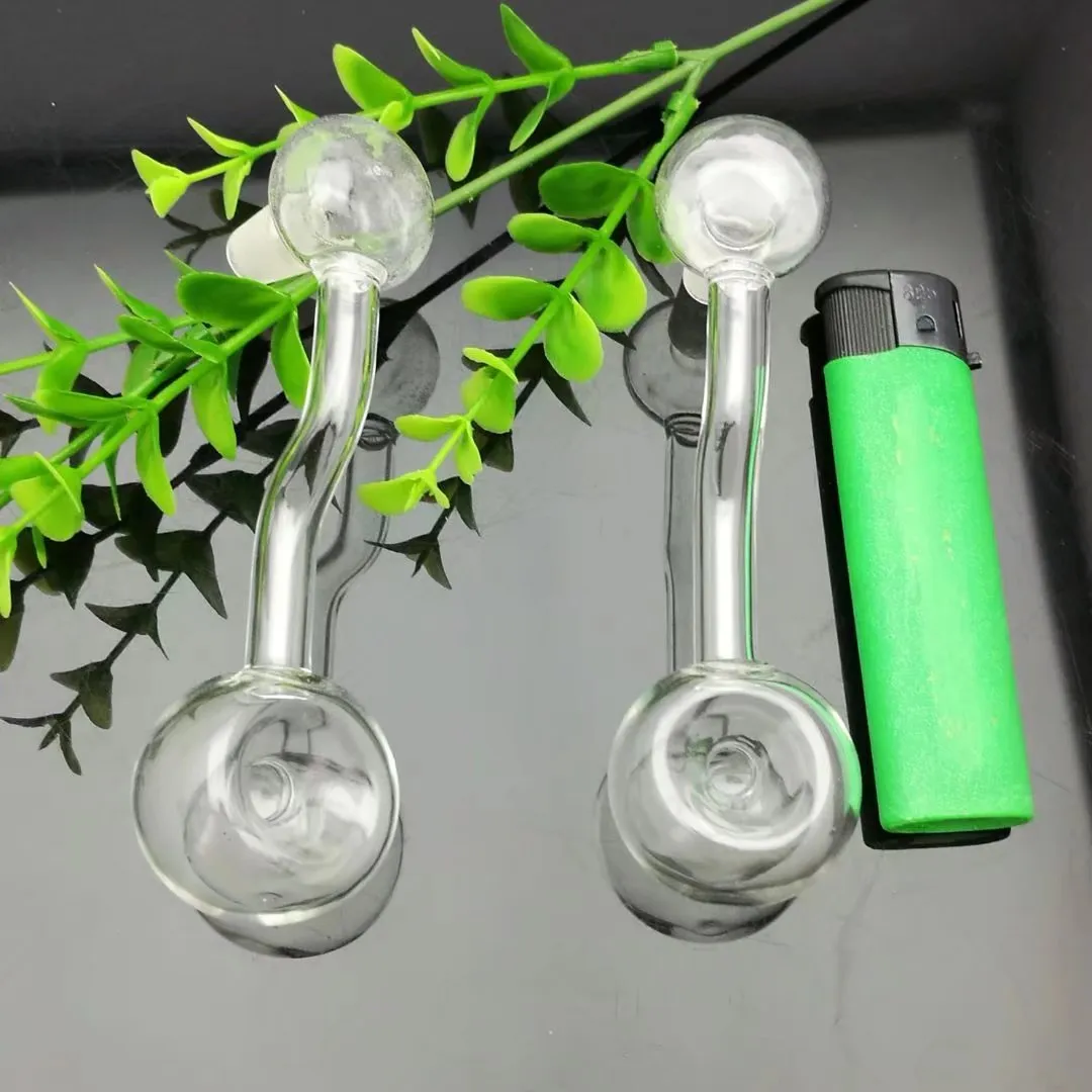 Transparent glass fovea Wholesale Glass bongs Oil Burner Pipes Water Pipes Glass Pipe Oil