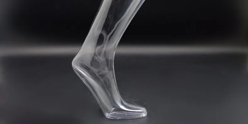 Livraison gratuite!! Mannequin transparent transparent de pied de mannequin d'ABS de mode sur le fabricant professionnel de promotion en Chine