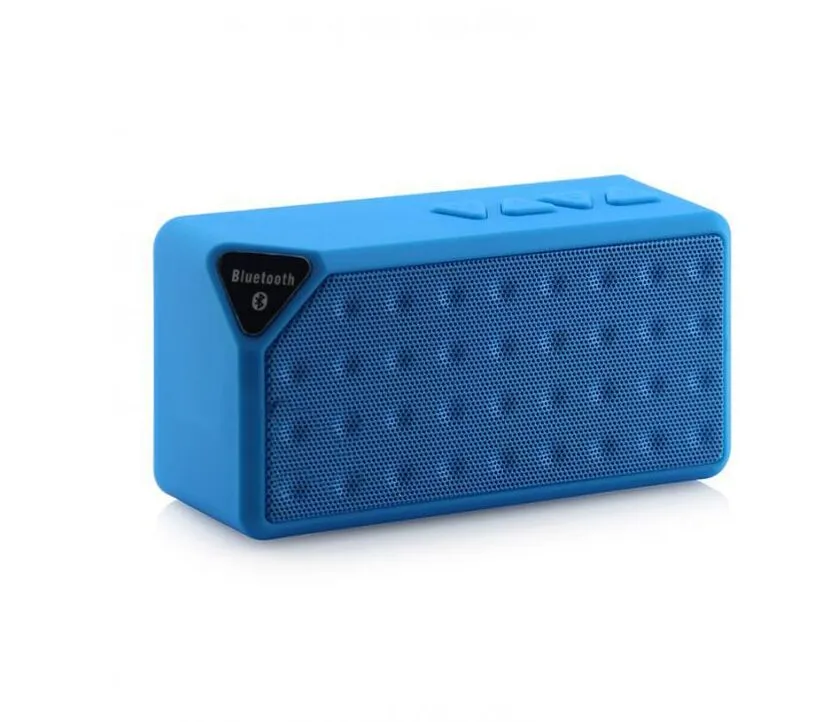 X3 Mini Portable Cube Wireless Bluetooth Speaker TF FM Subwoofer Bass Music MP3 Player with MIC Speakers Car Handsfree for iPhone 8 Plus