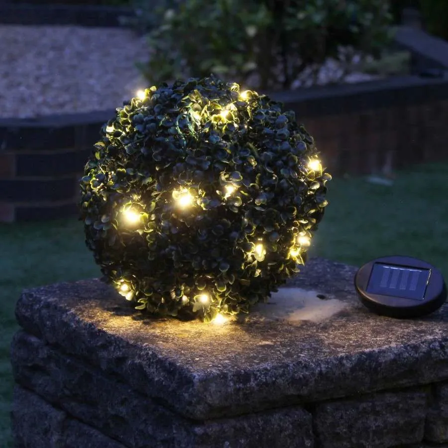Topiary balls with solar lights next new arrivals