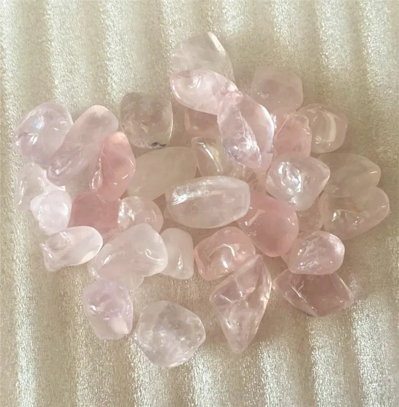 Beautiful Natural pink QUARTZ Crystal Gravel Polised healing Provide Good rose crystal energy as gift 100g