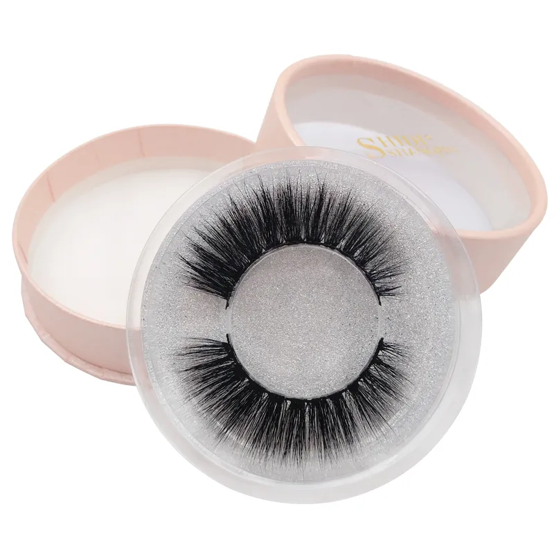 Shidishangpin Lash 3D Mink Extension Extension Cross False Eyelashes 1 Box Natural Makeup Winged rzęsy Ręcznie Made Lashes