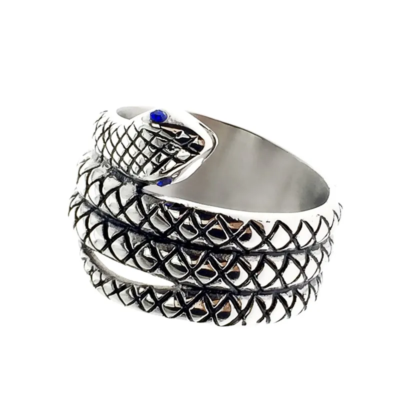 2018 Nieuwe en mode privéontwerp Penisring heersen Ring Snake Head Style Metal Device Male Ring6044686