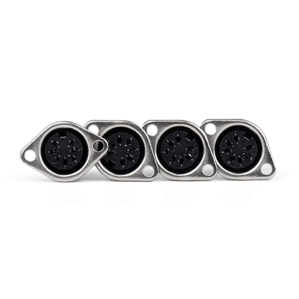 Adattatore DIN Femmina Per Cablaggio 10 Connettori DIN Femmina (jack) 8 Pin Per Pannello - Tipo Saldatura, Per Cablaggio Audio/elettronico Adattatore Cavo DIN