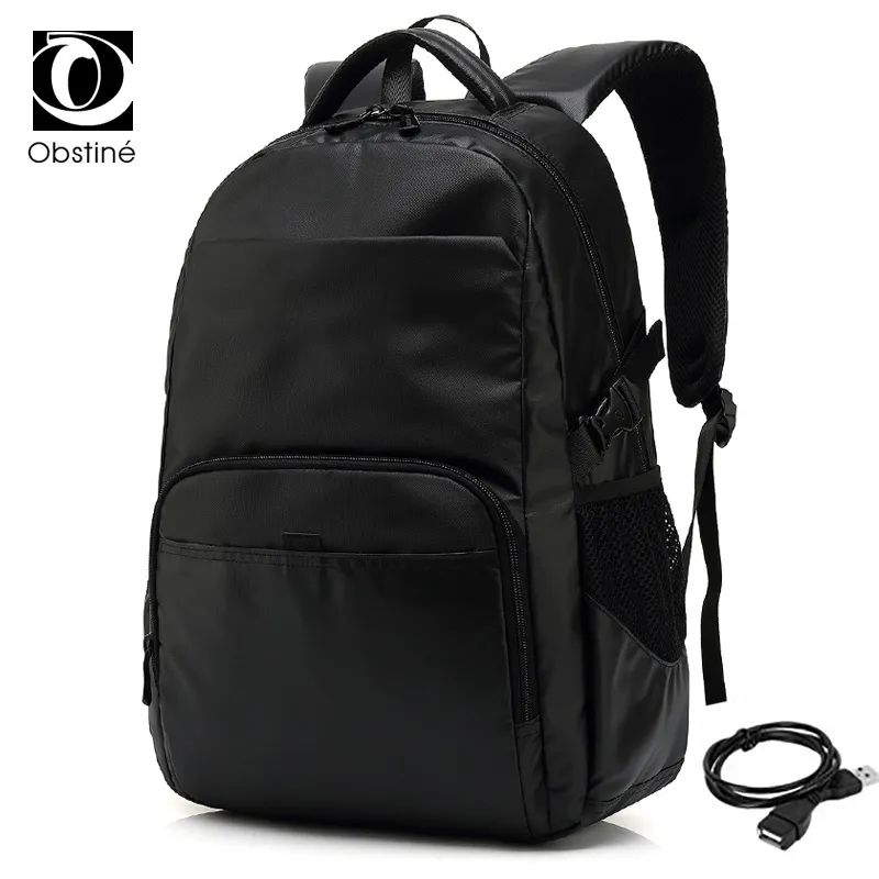 Mochila negra para hombre, mochilas de viaje para hombre, mochila  impermeable de negocios, mochila para ordenador portátil, mochila para  hombre