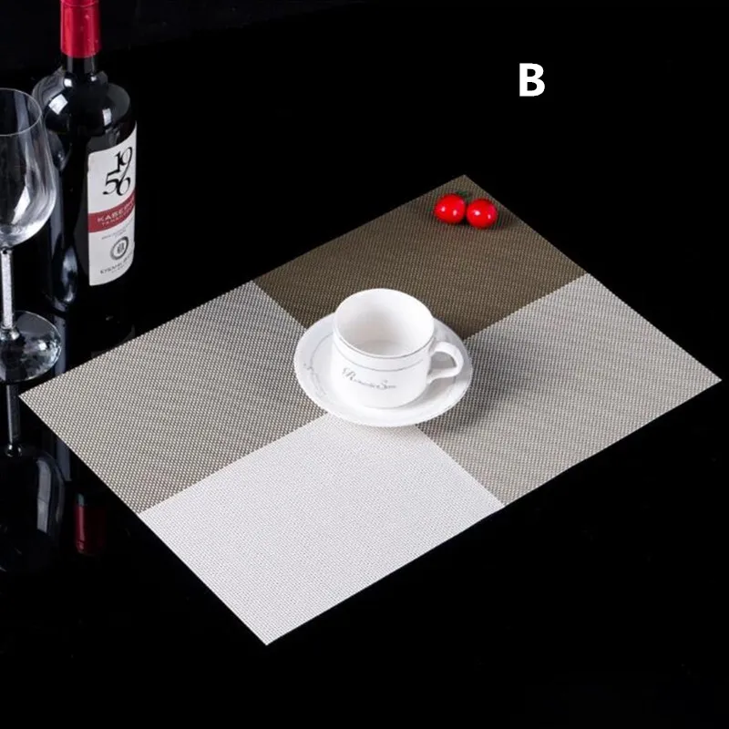 placemat fashion pvc dining table mat dise bowl pad waterproof pad slip-resistant placemat Table Decoration