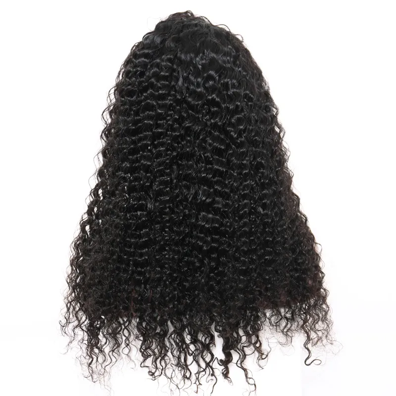Kinky Curly Human Hair Wigs 13x4 Lace Front Wig 130% Density Brazilian Virgin Wet and Wave Curls for Black Women Pre Plucked