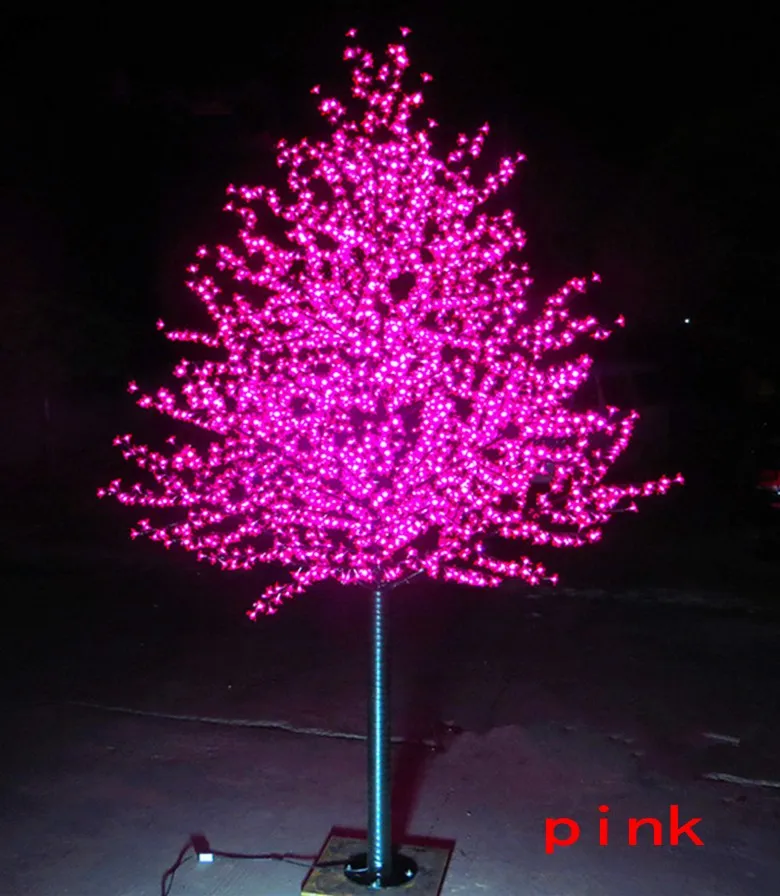 LED waterproof outdoor landscape garden peach tree lamp simulation 153 meters 4802304 LED cherry blossom tree lights garden de5753510