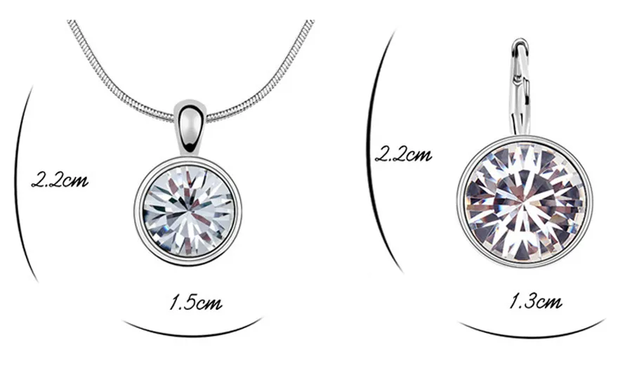 Conjuntos de joias de marcas da moda Conjunto de colar de cristal austríaco para noivas para mulheres Brinco de pedras Joias Parure Bijoux Femme231K