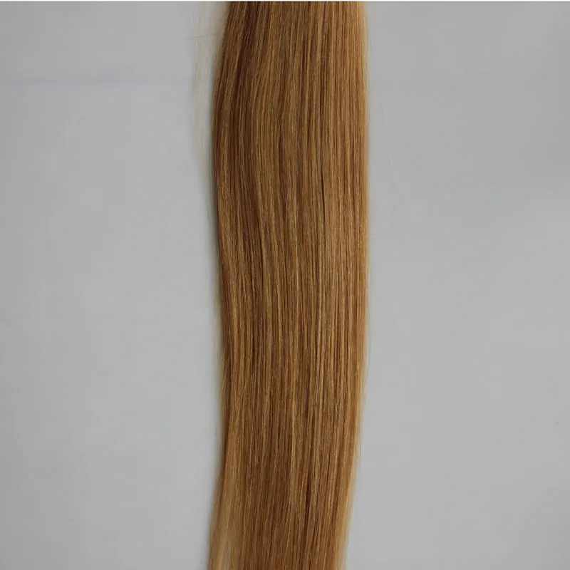 100g Tape In Human Hair Extensions Straight Brazilian Virgin Hair Honey Blonde Tape In Human Hair