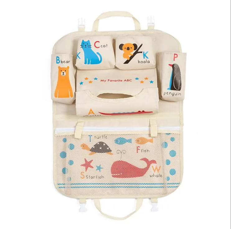 Cartoon Car Seat Back Storage Hang Bag Organizer Car Styling Baby Product Tidying Baby Care Interior Back Seat Protector From Jihua company 5.62 DHgate.Com