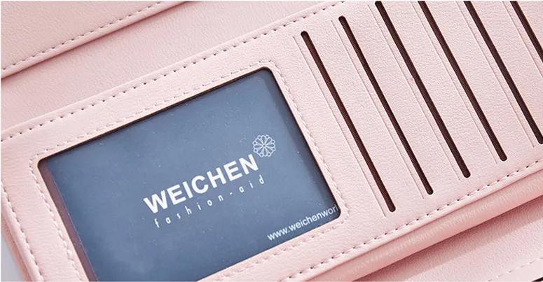 Die elegante Clutch-Geldbörse von The Fashion Lady mit langem Portemonnaie aus PU-Leder für Damen