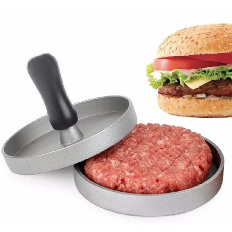 Beijamei Forma Rotonda Hamburger Pressa in Lega di Alluminio 11 cm Hamburger di Carne di Manzo Griglia Pressa per Hamburger Patty Maker Stampo