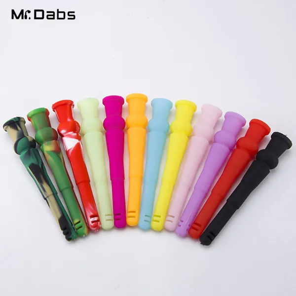 Retail Silicone Down Tubes Smoking Accessories with 135mm Length Silicone Downstem for Smoking Bong Glass Water Pipe at mr dabs